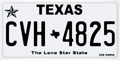 TX license plate CVH4825