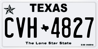 TX license plate CVH4827