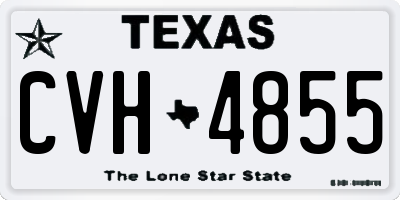 TX license plate CVH4855