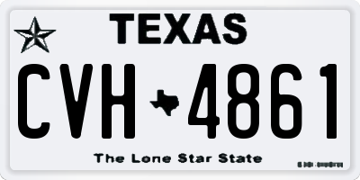 TX license plate CVH4861