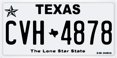 TX license plate CVH4878