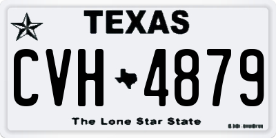 TX license plate CVH4879