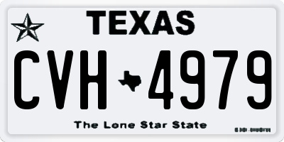 TX license plate CVH4979