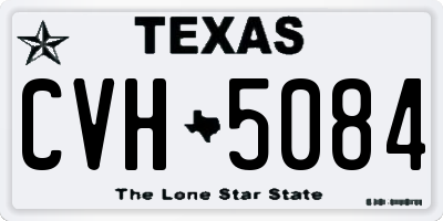 TX license plate CVH5084