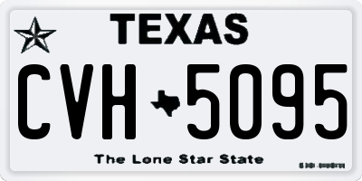 TX license plate CVH5095