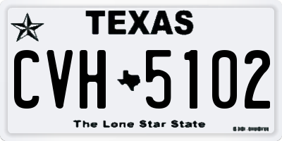 TX license plate CVH5102