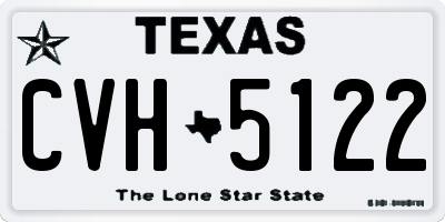 TX license plate CVH5122