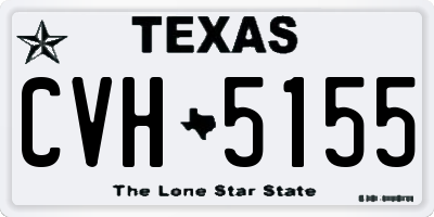 TX license plate CVH5155