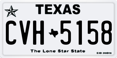 TX license plate CVH5158