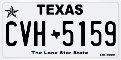 TX license plate CVH5159