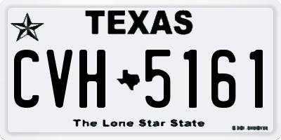 TX license plate CVH5161