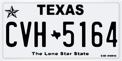 TX license plate CVH5164