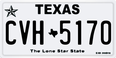 TX license plate CVH5170