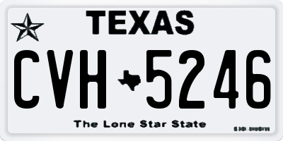 TX license plate CVH5246