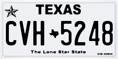 TX license plate CVH5248