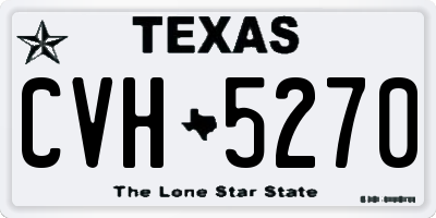 TX license plate CVH5270