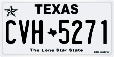 TX license plate CVH5271