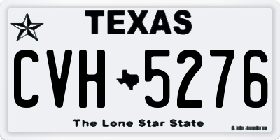 TX license plate CVH5276