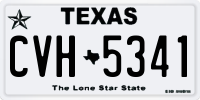 TX license plate CVH5341