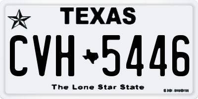 TX license plate CVH5446