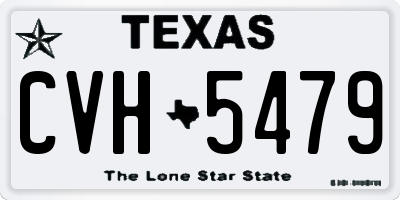 TX license plate CVH5479