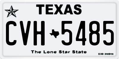 TX license plate CVH5485