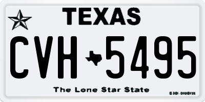 TX license plate CVH5495