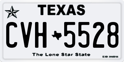 TX license plate CVH5528