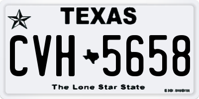 TX license plate CVH5658