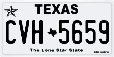 TX license plate CVH5659