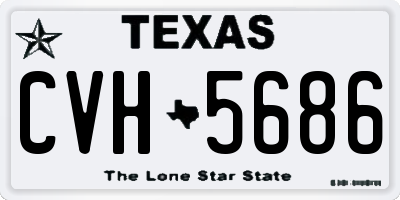 TX license plate CVH5686
