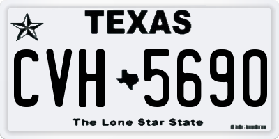TX license plate CVH5690