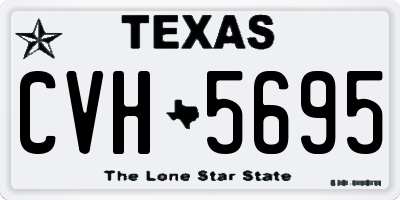 TX license plate CVH5695
