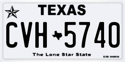 TX license plate CVH5740