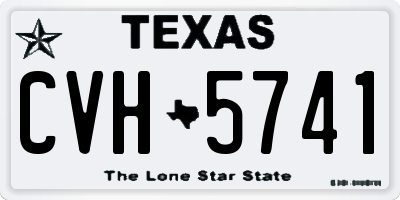 TX license plate CVH5741