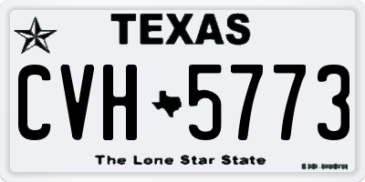 TX license plate CVH5773