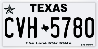 TX license plate CVH5780