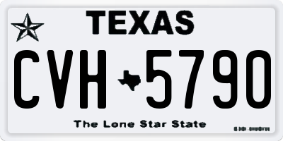 TX license plate CVH5790