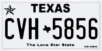 TX license plate CVH5856