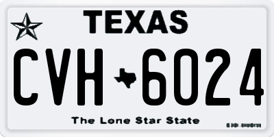 TX license plate CVH6024