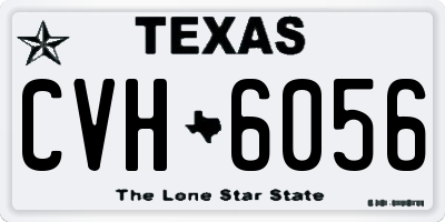 TX license plate CVH6056