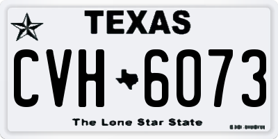TX license plate CVH6073