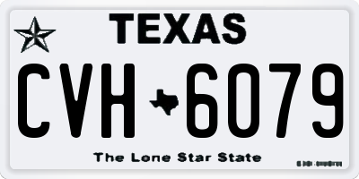 TX license plate CVH6079