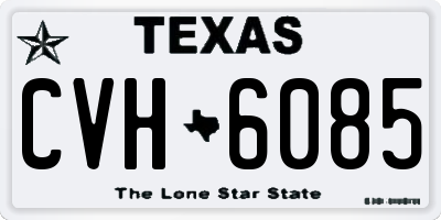 TX license plate CVH6085