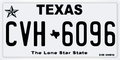 TX license plate CVH6096