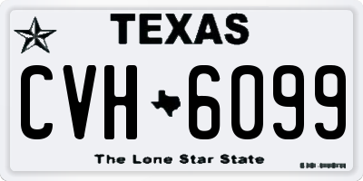 TX license plate CVH6099