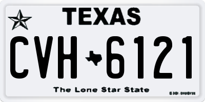 TX license plate CVH6121