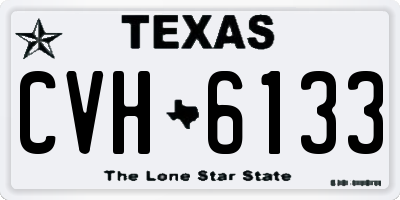 TX license plate CVH6133