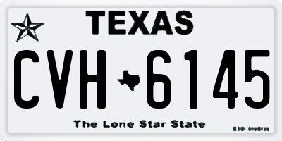 TX license plate CVH6145