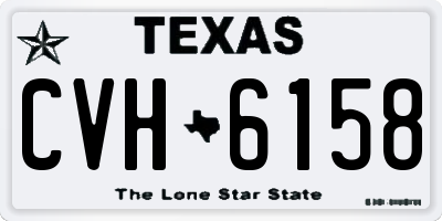 TX license plate CVH6158